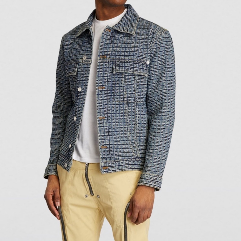 100% Authentic Mens Givenchy Monogram Denim Jacket